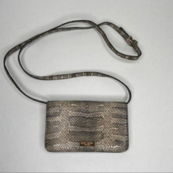 Henri Bendel Snakeskin Phone & Cards Crossbody